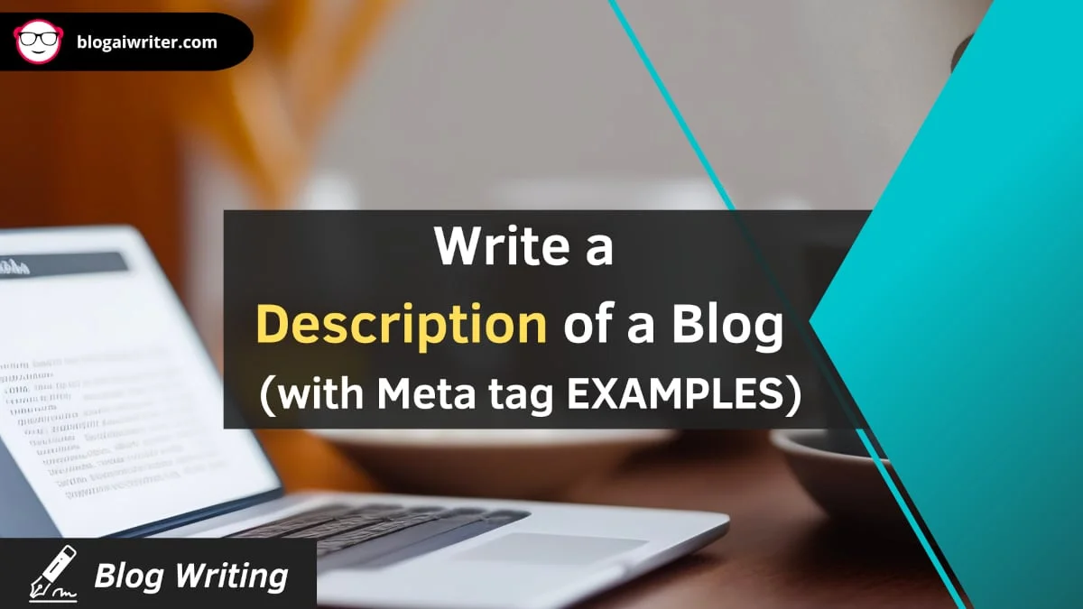 Write the description of a blog - meta tag examples
